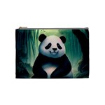 Animal Panda Forest Tree Natural Cosmetic Bag (Medium) Front