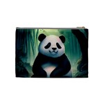 Animal Panda Forest Tree Natural Cosmetic Bag (Medium) Back