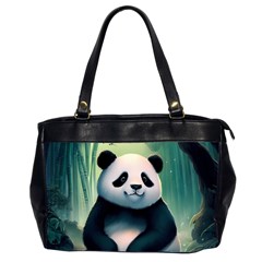 Animal Panda Forest Tree Natural Oversize Office Handbag (2 Sides)