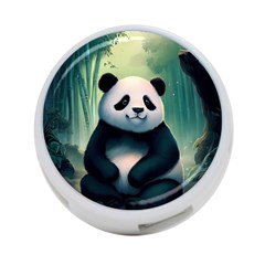 Animal Panda Forest Tree Natural 4-port Usb Hub (two Sides) by pakminggu