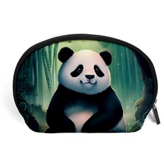 Animal Panda Forest Tree Natural Accessory Pouch (Large)