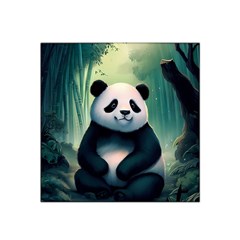 Animal Panda Forest Tree Natural Satin Bandana Scarf 22  x 22 