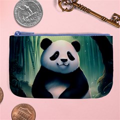 Animal Panda Forest Tree Natural Large Coin Purse