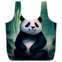 Animal Panda Forest Tree Natural Full Print Recycle Bag (XXL)