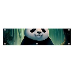 Animal Panda Forest Tree Natural Banner and Sign 4  x 1 