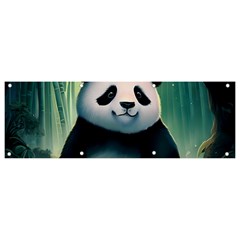 Animal Panda Forest Tree Natural Banner and Sign 9  x 3 