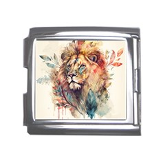 Lion Africa African Art Mega Link Italian Charm (18mm) by pakminggu