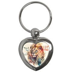 Lion Africa African Art Key Chain (heart) by pakminggu