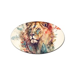 Lion Africa African Art Sticker Oval (10 Pack) by pakminggu