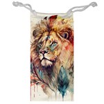 Lion Africa African Art Jewelry Bag Front