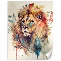 Lion Africa African Art Canvas 12  X 16  by pakminggu