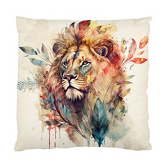 Lion Africa African Art Standard Cushion Case (one Side) by pakminggu