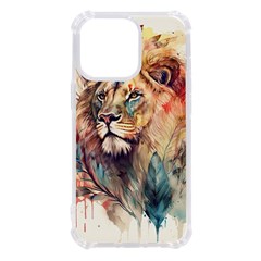 Lion Africa African Art Iphone 13 Pro Tpu Uv Print Case by pakminggu