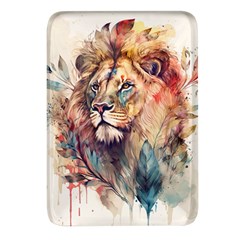 Lion Africa African Art Rectangular Glass Fridge Magnet (4 Pack)