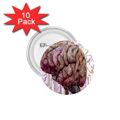 Brain Think Neurons Circuit 1 75  Buttons (10 Pack) by pakminggu