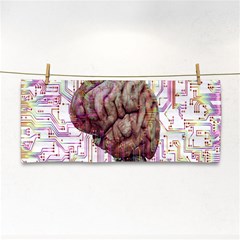 Brain Think Neurons Circuit Hand Towel by pakminggu