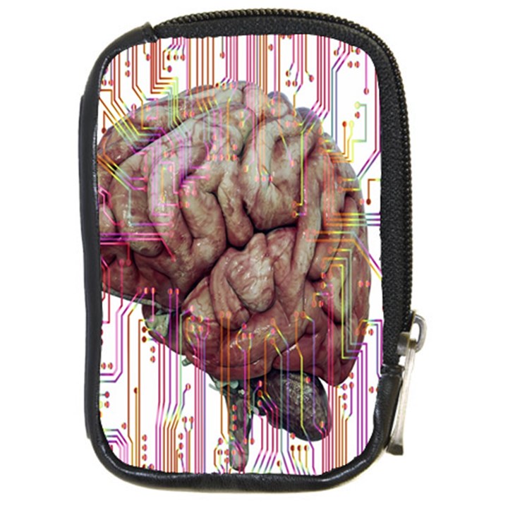 Brain Think Neurons Circuit Compact Camera Leather Case