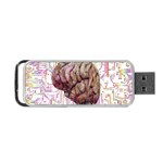 Brain Think Neurons Circuit Portable USB Flash (Two Sides) Back