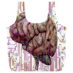 Brain Think Neurons Circuit Full Print Recycle Bag (xxl) by pakminggu