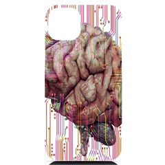 Brain Think Neurons Circuit Iphone 14 Plus Black Uv Print Case by pakminggu