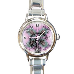 Tourette Syndrome Epilepsy Brain Round Italian Charm Watch by pakminggu