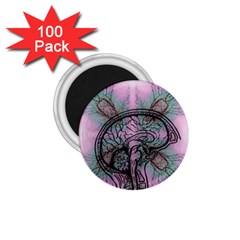 Tourette Syndrome Epilepsy Brain 1 75  Magnets (100 Pack)  by pakminggu