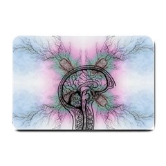 Tourette Syndrome Epilepsy Brain Small Doormat by pakminggu