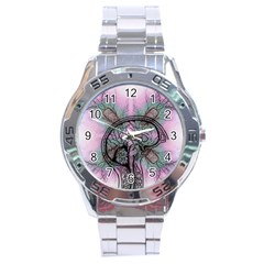 Tourette Syndrome Epilepsy Brain Stainless Steel Analogue Watch by pakminggu