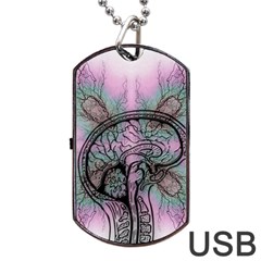 Tourette Syndrome Epilepsy Brain Dog Tag Usb Flash (one Side) by pakminggu