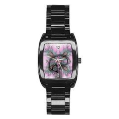 Tourette Syndrome Epilepsy Brain Stainless Steel Barrel Watch by pakminggu