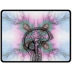 Tourette Syndrome Epilepsy Brain Two Sides Fleece Blanket (large) by pakminggu