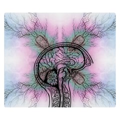 Tourette Syndrome Epilepsy Brain Two Sides Premium Plush Fleece Blanket (small) by pakminggu