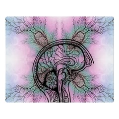 Tourette Syndrome Epilepsy Brain Two Sides Premium Plush Fleece Blanket (large) by pakminggu