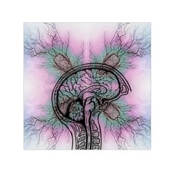 Tourette Syndrome Epilepsy Brain Square Satin Scarf (30  X 30 ) by pakminggu