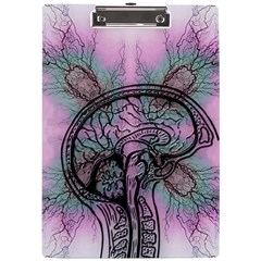 Tourette Syndrome Epilepsy Brain A4 Acrylic Clipboard by pakminggu