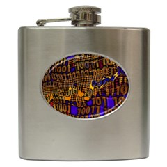 Binary Code Transformation Hip Flask (6 Oz) by pakminggu