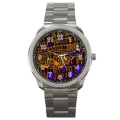 Binary Code Transformation Sport Metal Watch by pakminggu