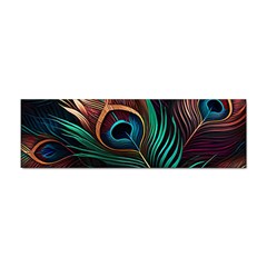 Peacock Feathers Nature Feather Pattern Sticker (bumper) by pakminggu