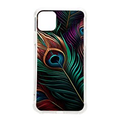 Peacock Feathers Nature Feather Pattern Iphone 11 Pro Max 6 5 Inch Tpu Uv Print Case by pakminggu