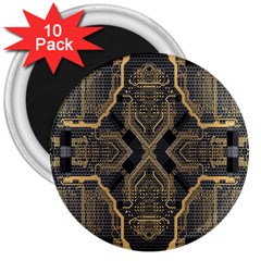 Brain Technology Data Digital 3  Magnets (10 Pack)  by pakminggu