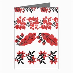 Ukraine Scheme Pattern Kit Ornament Plants Greeting Cards (pkg Of 8) by pakminggu