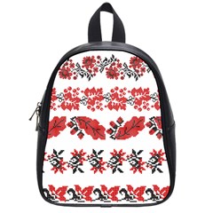 Ukraine Scheme Pattern Kit Ornament Plants School Bag (small) by pakminggu