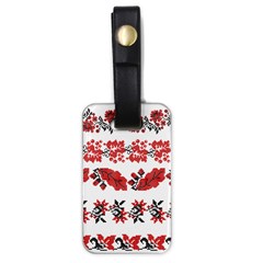 Ukraine Scheme Pattern Kit Ornament Plants Luggage Tag (one Side) by pakminggu