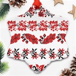 Ukraine Scheme Pattern Kit Ornament Plants Snowflake Ornament (Two Sides) Front