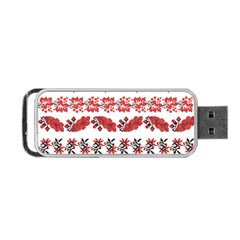 Ukraine Scheme Pattern Kit Ornament Plants Portable Usb Flash (one Side) by pakminggu