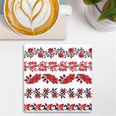 Ukraine Scheme Pattern Kit Ornament Plants Uv Print Square Tile Coaster  by pakminggu