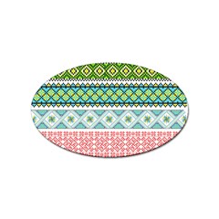 Ukraine Ornament Pattern Symbolism Geometric Sticker (oval) by pakminggu