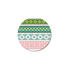 Ukraine Ornament Pattern Symbolism Geometric Golf Ball Marker (10 Pack) by pakminggu