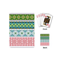 Ukraine Ornament Pattern Symbolism Geometric Playing Cards Single Design (mini) by pakminggu