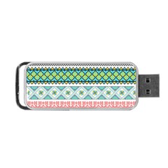 Ukraine Ornament Pattern Symbolism Geometric Portable Usb Flash (two Sides) by pakminggu